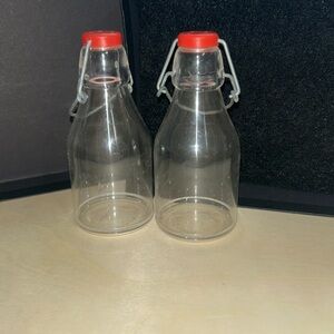 Vintage Milk bottle salt and pepper shakers 1970's